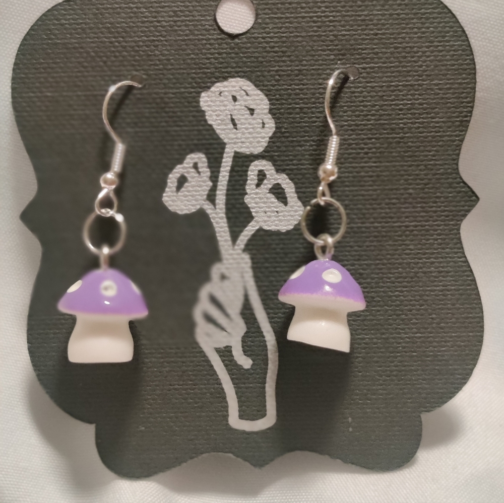 Mushroom earrings